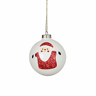 PALLA BABBO NATALE IN VETRO