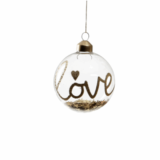 PALLA LOVE ORO VETRO