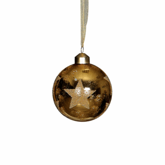 PALLA STELLA ORO VETRO