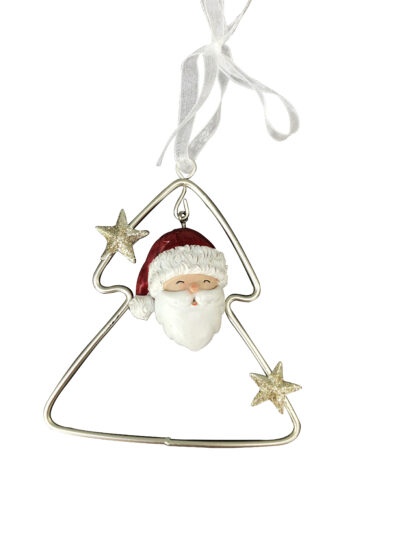 DECORAZIONE BABBO NATALE IN RESINA