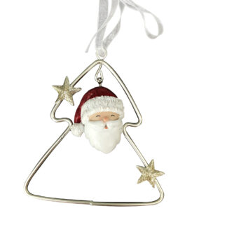 DECORAZIONE BABBO NATALE IN RESINA