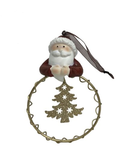 BABBO NATALE IN STOFFA E METALLO