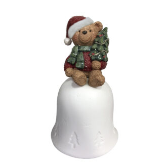 ORSO IN RESINA CON LUCE LED COLORE BIANCO CALDO