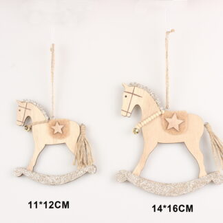 APPLICAZIONE CAVALLO IN LEGNO