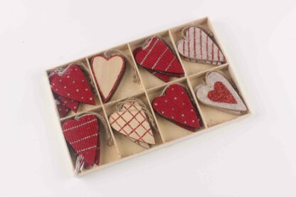 SET CUORI IN LEGNO/FELTRO