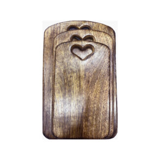 TAGLIERE RETTANGOLARE CUORE
