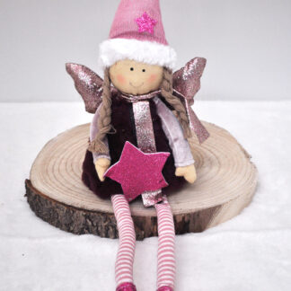 DECORAZIONE ANGELO PINK SELLA