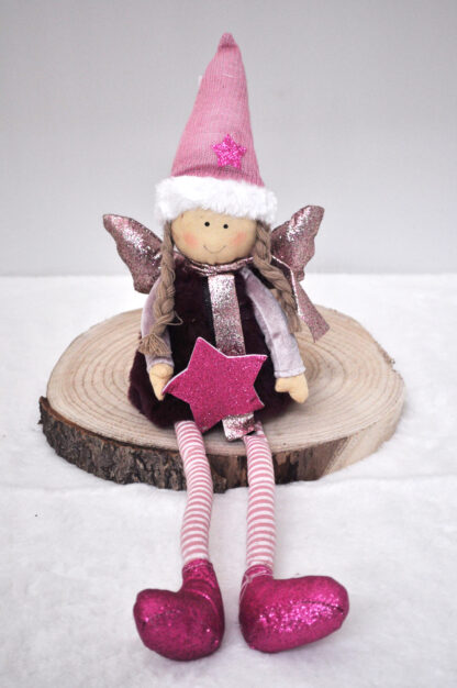 DECORAZIONE ANGELO PINK SELLA