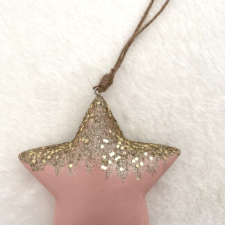 DECORO STELLA GLITTER DA APPENDERE