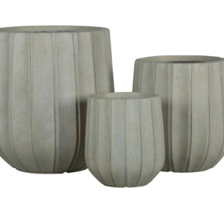 SET 3 VASI OSLO TAUPE