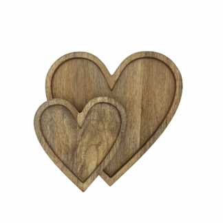 SET 2 VASSOI CUORE
