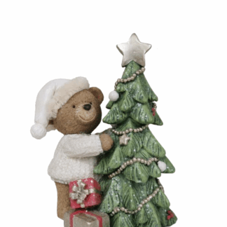 ORSO CON ALBERO DI NATALE