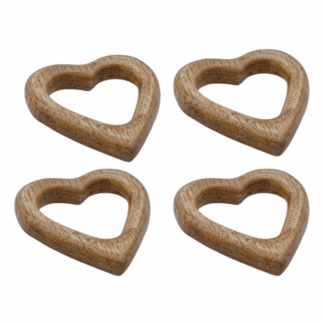 SET 4 PORTATOVAGLIOLI CUORE