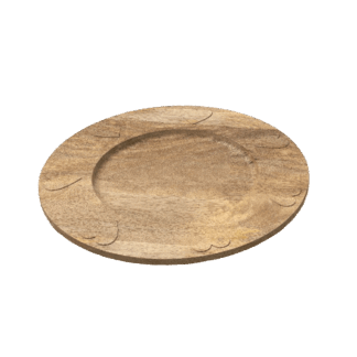 PIATTO IN LEGNO CON CUORI