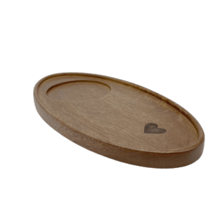 VASSOIO OVALE PER TAZZA