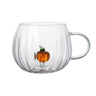 TAZZA IN VETRO CON ZUCCHETTA