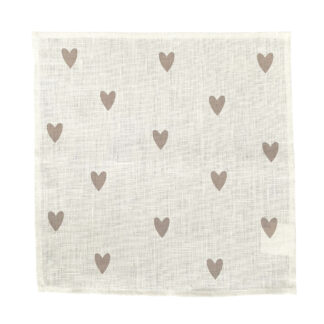 TOVAGLIOLO AMORE CUORI BIANCO